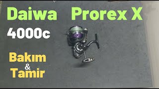 Daiwa Prorex X 4000c bakım tamir  reel maintenance repair [upl. by Timrek808]