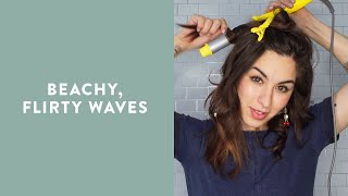 How to Get Beachy Waves  Nordstrom Beauty School [upl. by Alvira737]