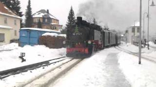 Weisseritztalbahn  Einfahrt in den Bahnhof Dippoldiswalde [upl. by Animlehliw]