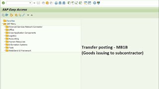 How to issue goods to the subcontracting vendor in SAP MM  SC video 6 [upl. by Anitnegra45]