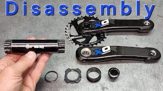 How to disassemble  SRAM Carbon Crankset X0  30mm  2899mm DUB [upl. by Llemaj]