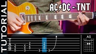 Cómo tocar TNT de ACDC en guitarra Rock fácil  Guitarraviva [upl. by Asel801]