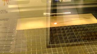 Laser Cutter quotprintingquot a pair of wing ribs [upl. by Milano342]