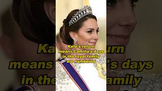 Kates return means Camillas days in the royal family are numberedshortvideo history [upl. by Neelak]