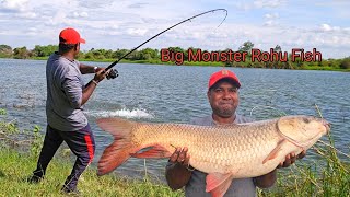 Catching Big Fishes in River  ABS Fishing Videos in hindi  Rohu Fishing Techniques [upl. by Velasco]