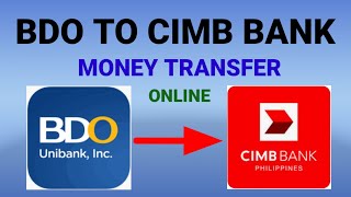 BDO To CIMB Bank Money Transfer Online [upl. by Keelia439]