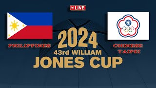 SGA PHILIPPINES vs CHINESE TAIPEI  W  l JONES CUP 2024 l Live Score Only l live today [upl. by Arorua]