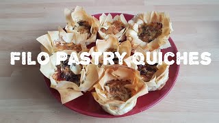 Filo Pastry Quiches [upl. by Ahtram]