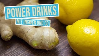 3 Ingwer Power Drinks  Stärkende Getränke Erkältung vorzubeugen [upl. by Llednar]