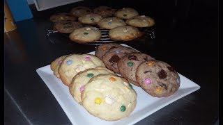 recette cookies facile au chocolat et smarties [upl. by Ariaec]