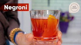 Negroni Tarifi 🥃 1 Dakikada Öğren ⏳ [upl. by Clayson]