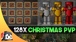 Christmas 128x PvP Texture Pack  FPS Boost Minecraft PEBedrock Edition [upl. by Jenkel909]