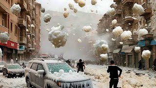 A moment ago in Italy Bad weather huge hails devastated Verona and Vicenza [upl. by Aratal947]