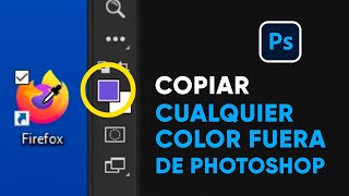 Cómo seleccionar color fuera de Photoshop  How to select Color from outside of Photoshop [upl. by Asenaj]