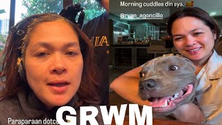 Judy Ann SantosAgoncillo bonding with her hairstylist and morning cuddles with Sherlock cute 🐕 🥰 [upl. by Isis]