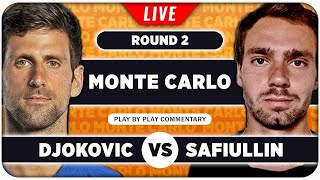 DJOKOVIC vs SAFIULLIN • ATP Monte Carlo 2024 • LIVE Tennis PlaybyPlay Stream [upl. by Nitas]