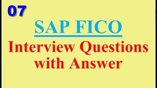 SAP FICO Interview Questions with Answer 07 [upl. by Wolbrom]