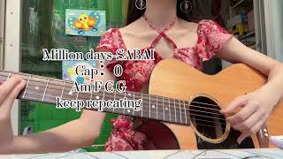 Million days SABAI Hoang amp Claire Ridgely guitar cover [upl. by Sualokin]