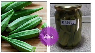 Si te Konservojme Bamje ne Kushte Shtepie  How to conserve Okras at home [upl. by Clorinde]