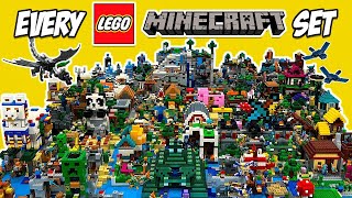 I Built EVERY LEGO Minecraft Set EVER Made [upl. by Lorrimor480]