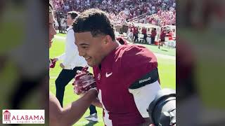 Alabama DB Domani Jacksons gamewinning interception vs South Carolina [upl. by Ielak]