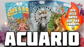 ACUARIO â™’ï¸ TE VAN A TEMBLAR LAS PIERNASðŸ¦µðŸ»ðŸ¦µðŸ» QUEEE FUERTEEE ðŸ˜±ðŸ”¥ðŸ’˜ HOROSCOPO ACUARIO HOY TAROT AMOR [upl. by Scoles]