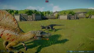 Jurassic World Evolution 2 Spinosaurus vs Sorpios rex [upl. by Stier813]