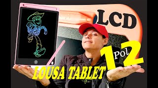 Lousa Mágica colorida Digital LCD TABLET 12 polegadas NOTATNIK CYFROWY [upl. by Peters]