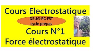 Cours N°1  Électrostatique  force de Coulomb [upl. by Noguchi]