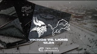 Winter Whiteout Returns for Vikings vs Lions Game [upl. by Sagerman]