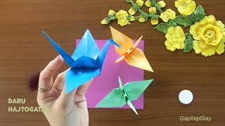 Origami daru madár hajtogatás néhány egyszerű lépésben [upl. by Gader]