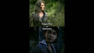 Maggie Rhee vs Clementine [upl. by Postman]