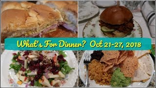 Whats For Dinner Oct 2127 2018  Cooking for Two [upl. by Shaya]