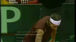 Davis cup final 2004 Andy Roddick v Rafael Nadal 22 [upl. by Ahsha63]