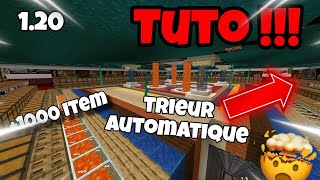 Tuto Trieur Items 100 automatique sur Minecraft Bedrock et Java Full Plateforme [upl. by Enneillij]