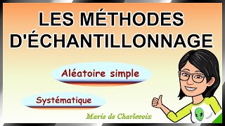 Les méthodes déchantillonnage cours 692 CAHIER DEXERCICES  ÉVALUATIONS sur Marie de Charlevoix😉 [upl. by Mendez]