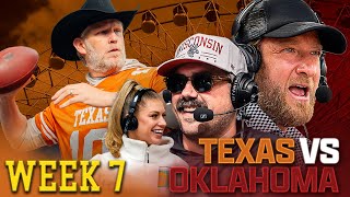 LIVE FROM THE STATE FAIR OF TEXAS FOR THE RED RIVER RIVALRY  Barstool College Football Show Week 7 [upl. by Aneetsirhc120]