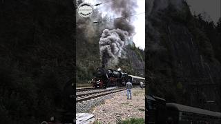 Dampfzug mit Eund Diesellok im Schlepptau eisenbahn dampflok [upl. by Alenas]