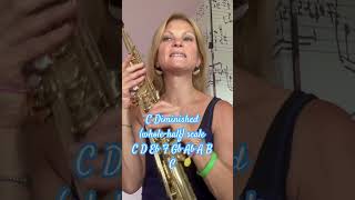 C Diminished wholehalf scale saxophone scale jazz diminished music sopranosaxophone [upl. by Iives]