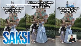 Pagmamano kay Cinderella sa isang theme park abroad isinagawa ng 12anyos na FilKorean  Saksi [upl. by Alracal]