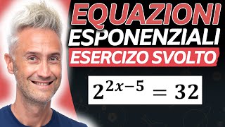 EQUAZIONI ESPONENZIALI Esercizio Svolto  La Fisica Che Ci Piace [upl. by Domonic]