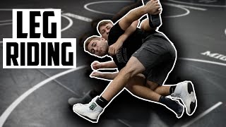 Top 5 Wrestling Moves LEG RIDING defense [upl. by Atinnor]