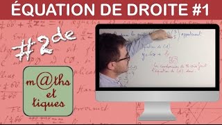 Déterminer une équation de droite connaissant deux points  Seconde [upl. by Arahahs183]