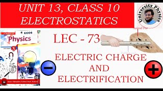 Electrostatics class 10  electric charge  electrification  10th class physics [upl. by Grae]