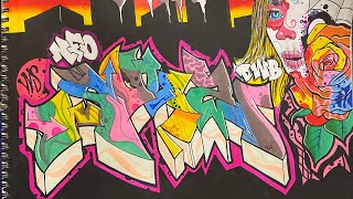 Graffiti Sketch TimeLapse [upl. by Randa]