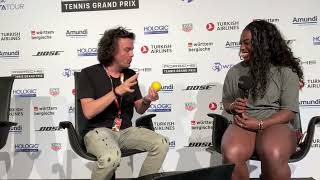 Sachia Vickery interview after Stuttgart win over Aliaksandra Sasnovich [upl. by Sllew]