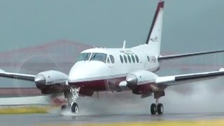 Beechcraft King Air B100 Wet Takeoff [upl. by Eniksre]