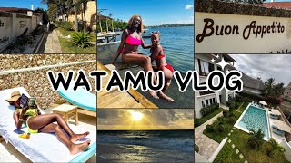 💥WATAMU VLOG💥LUXURIOUS ROOM TOUR WEEKEND GETAWAY BEACH PARTY 🎉 RESTAURANTSSUNRISE🌅WATAMU KENYA [upl. by Ahseirej]