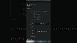 CSS font size property  Font size property in CSS [upl. by Deva]