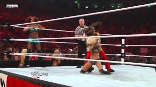 WWE Raw 112811  The Bella Twins vs Kelly Kelly amp Alicia Fox [upl. by Frants]